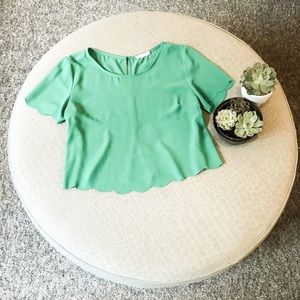 LUSH Green crop top